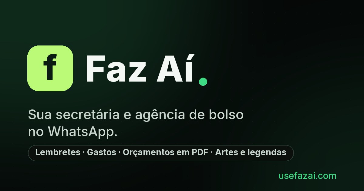 Faz Aí no WhatsApp